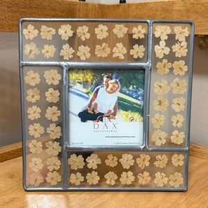 Floral Glass Photo Frame